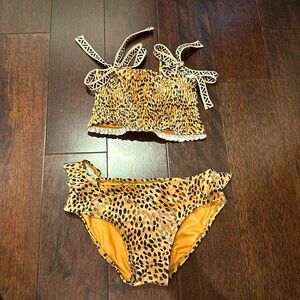 2 piece Leopard Swimsuit
